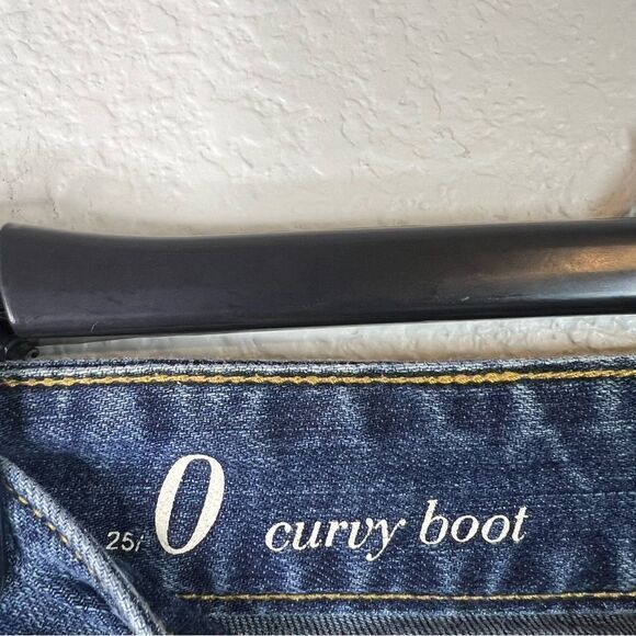 Ann Taylor LOFT Womens Curvy Boot Jeans Medium Wash Denim Stretch Blue 25 / 0 - Picture 5 of 8